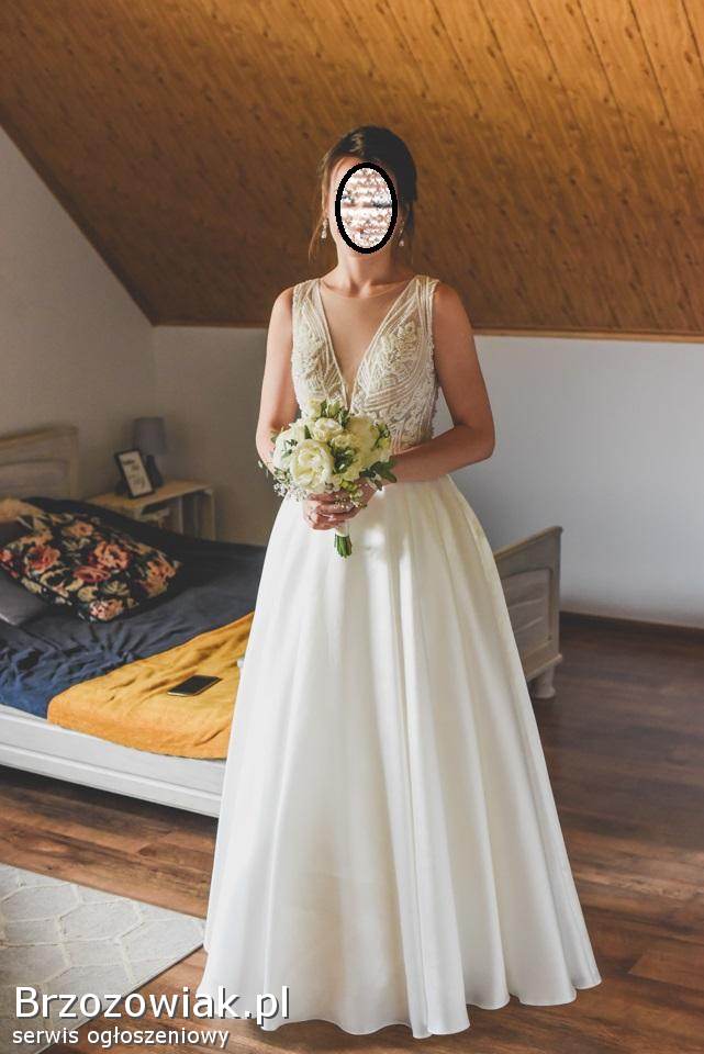 Suknia ślubna marki Armonia,  model Agel rozmiar 34,  wzrost 160cm + obcas ok 8-10