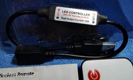 Kontroler taśmy LED Mini ściemniacz RF zdalny interfejs USB (5-24V)