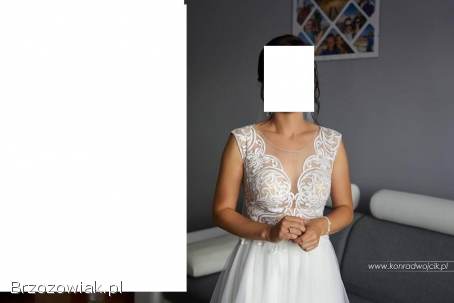 Zjawiskowa wygodna suknia ślubna Erica rozmiar M