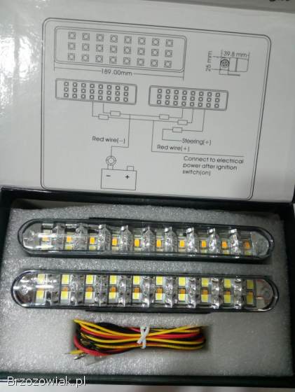 Lampy LED do jazdy dziennej+kierunkowskazy WJD LED-239