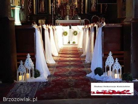 Dekoracja kościołów i sal weselnych Brzozów i okolice