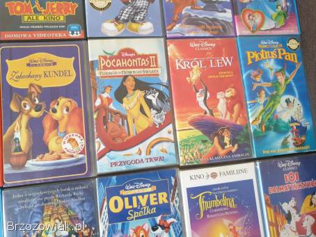 21 kaset VHS z bajkami