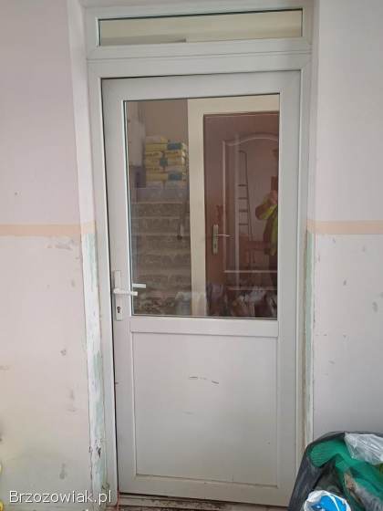 Drzwi PCV białe z demontażu