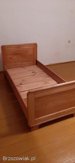 2 łóżka drewniane do sypialni z PRL