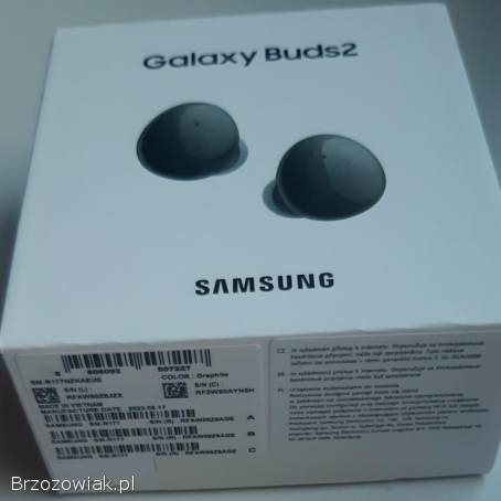 Słuchawki bezprzewodowe Samsung Galaxy Buds2 Nowe (czarne)