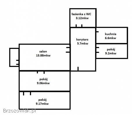 Mieszkanie w Sanoku na wójtostwie 58m2 4 pokoje