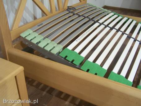 Łóżko pojedyncze 100x200 naturane drewno