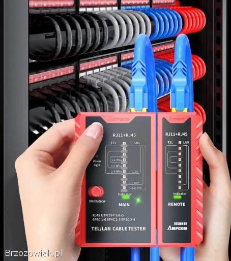 Tester RJ45 RJ11 Sieć LAN Ethernet Narzędzie do testowania kabli LAN