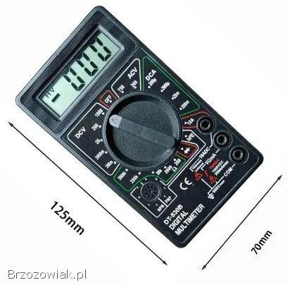 Nowy MULTIMETR LCD cyfrowy -  napięcie,  natężenie,  rezystancja