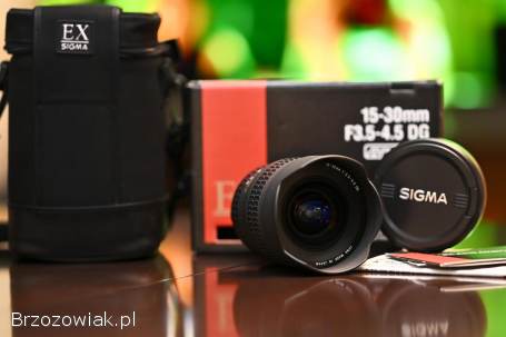 Obiektyw Sigma 15-30 Nikon 3.  5-4.  5 FX Perfekcyjny!  Pełna klatka
