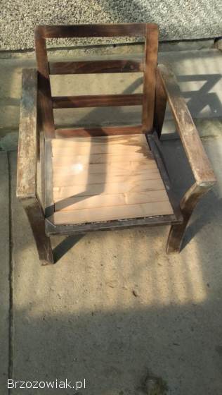 Fotel drewniany wypoczynkowy tanio
