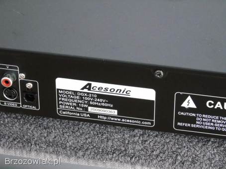 Odtwarzacz Acesonic DGX-210 CD SD rec Karaoke.  WYSYŁKA.