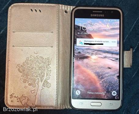Samsung Galaxy J3 2016 SM-J320FN Złoty + etui