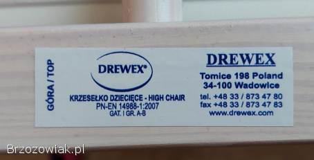 Krzesełko do karmienia stolik 2w1