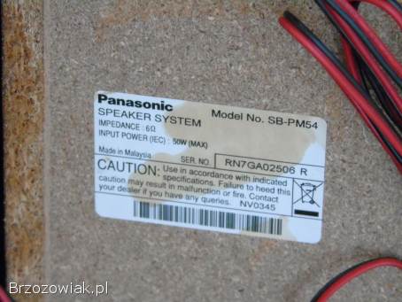 Kolumny Panasonic sprawne 2 x 50 wat.  WYSYŁKA