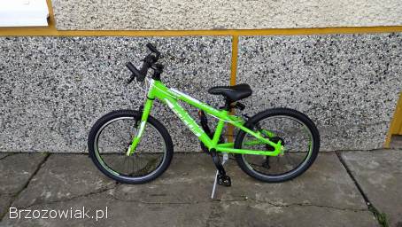 Rower 20 cali dziecięcy aluminiowy zielony