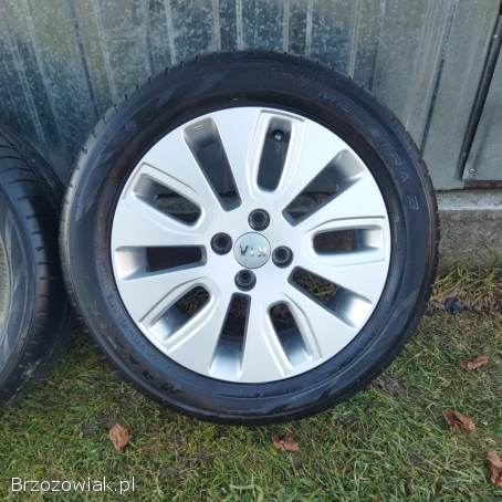 Oryginalne koła KIA RIO 4x100 Alufelgi 16 j.  nowe,  opony 195/55/R16