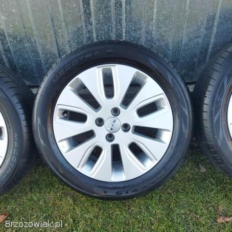 Oryginalne koła KIA RIO 4x100 Alufelgi 16 j.  nowe,  opony 195/55/R16