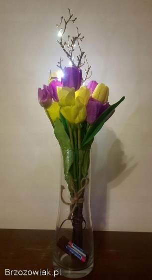 Gałązki led tulipany 54 cm