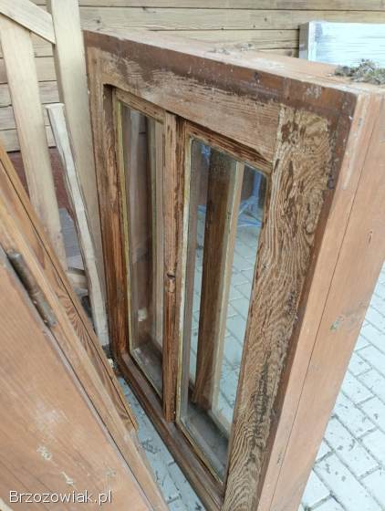 Sprzedam okna i drzwi drewniane pochodzące z demontażu
