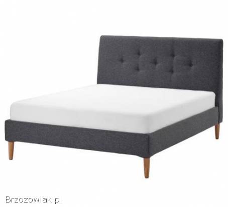 Tapicerowana rama łóżka,  Gunnared ciemnoszary,  160x200 cm