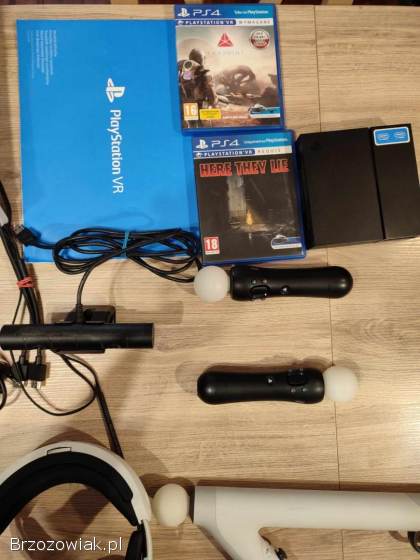 Zestaw Sony PlayStation VR V2 z osprzętem i 2 gry