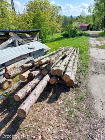 Stęple,  słupki materiał na huśtawkę.