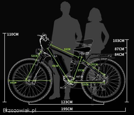 Rower elektryczny E-bike NOWY Duotts s26 50km/h