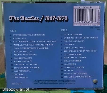 2CD THE BEATLES -  1967/1970 (Blue).  Rock UK. .