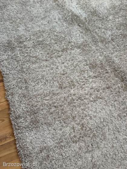 Szary dywan shaggy miękki puszysty 150x220