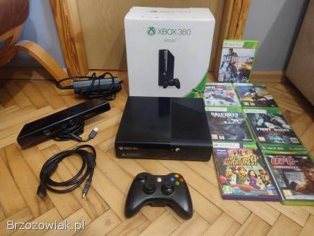 Okazja!  Xbox 360 + pad + kinect i gry!  Super Stan!  Gwarancja!