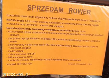 Sprzedam rower męski