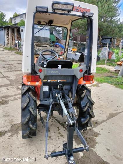 Traktorek Kubota GB16 komunalny/sadowniczy + osprzęt