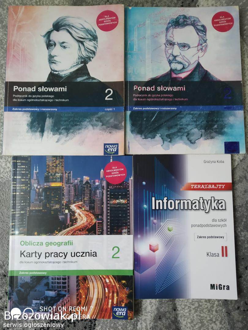 Sprzedam podręczniki do klasy 2 liceum i technikum