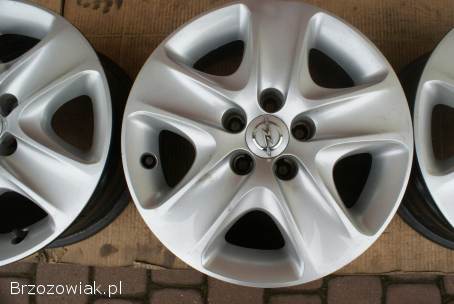 Felgi strukturalne Opel 16 cali rozstaw 5x110 z kołpakami Meriva B,  Astra Vectra