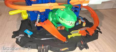 Garaż Mattel GJL14 Hot Wheels City T-Rex