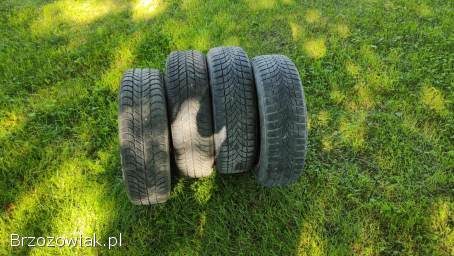 SPRZEDAM KOMPLET (4 SZT.  ) OPON ZIMOWYCH WRAZ Z FELGAMI ROZMIAR 155/65 R13