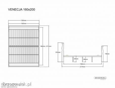 Łóżko VENECJA 160 x 200 -  nowe