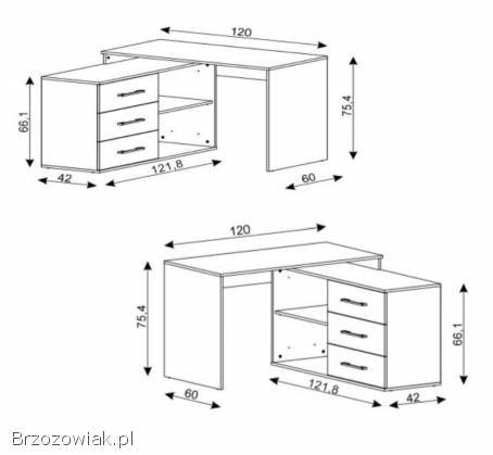 Biurko narożne KURT -  nowe