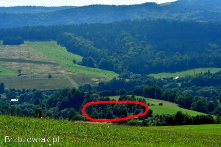 Piękna działka budowlana Bieszczady!  Okazja!