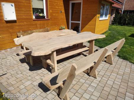 Meble ogrodowe dębowe