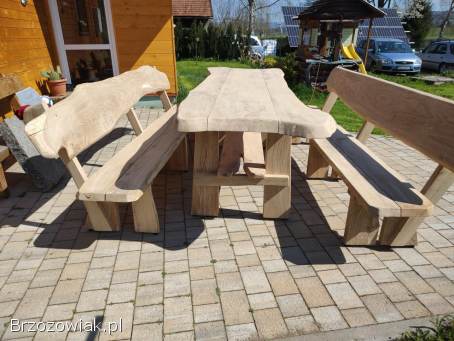 Meble ogrodowe dębowe