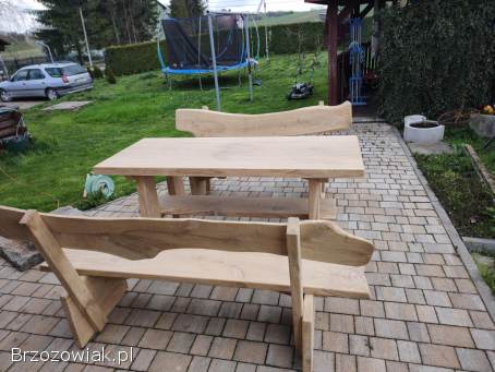 Meble ogrodowe dębowe