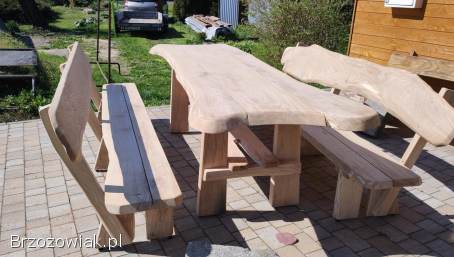 Meble ogrodowe dębowe