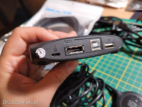 KVM DisplayPort DP UnnLink z USB 4K60 1080p pilot sterowania