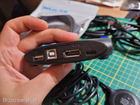 KVM DisplayPort DP UnnLink z USB 4K60 1080p pilot sterowania