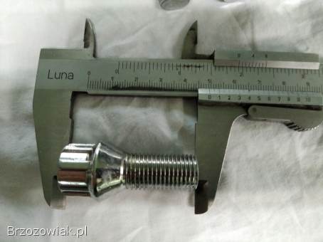 Śruby kół felg M14 x 1.  50 /32 + śruby antykradzieżowe + dekle AUDI SEAT SKODA VW