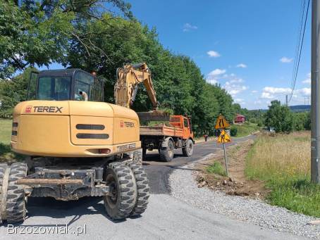 Usługi walcem i ładowarką koparkom 2t 5t 8t 10t