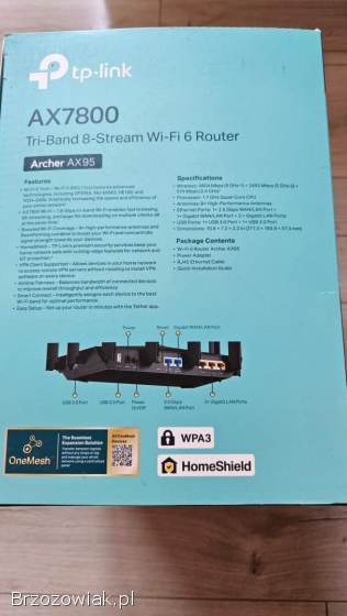 Router TP-LINK Archer AX95 AX7800 802.  11ax 2.  4/5 Ghz Triband