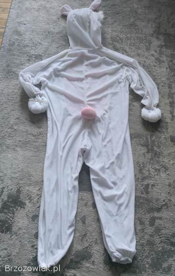 Strój karnawałowy królik (kombinezon) gratis piżama jednorożec